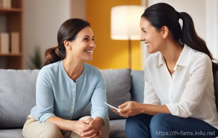 가족상담사가 운영하는 블로그 성공 전략 - **Prompt 1: A Warm and Empathetic Family Consultation**
    A female family consultant, in her late ...