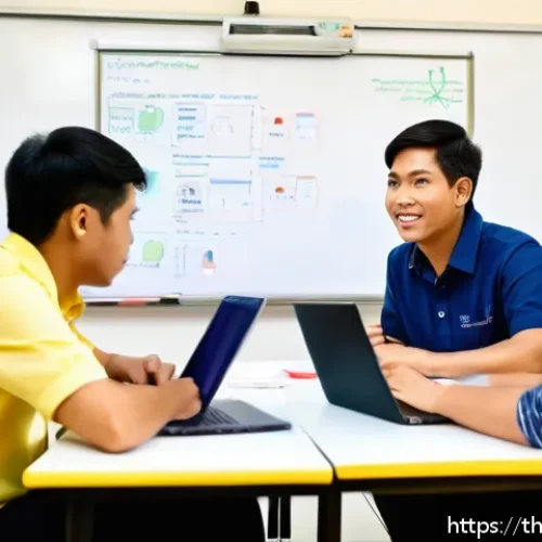 Home 13 가족상담사 자격증 취득 꿀팁 - A professional classroom setting in Bangkok, Thailand, where diverse adult students attentively part...